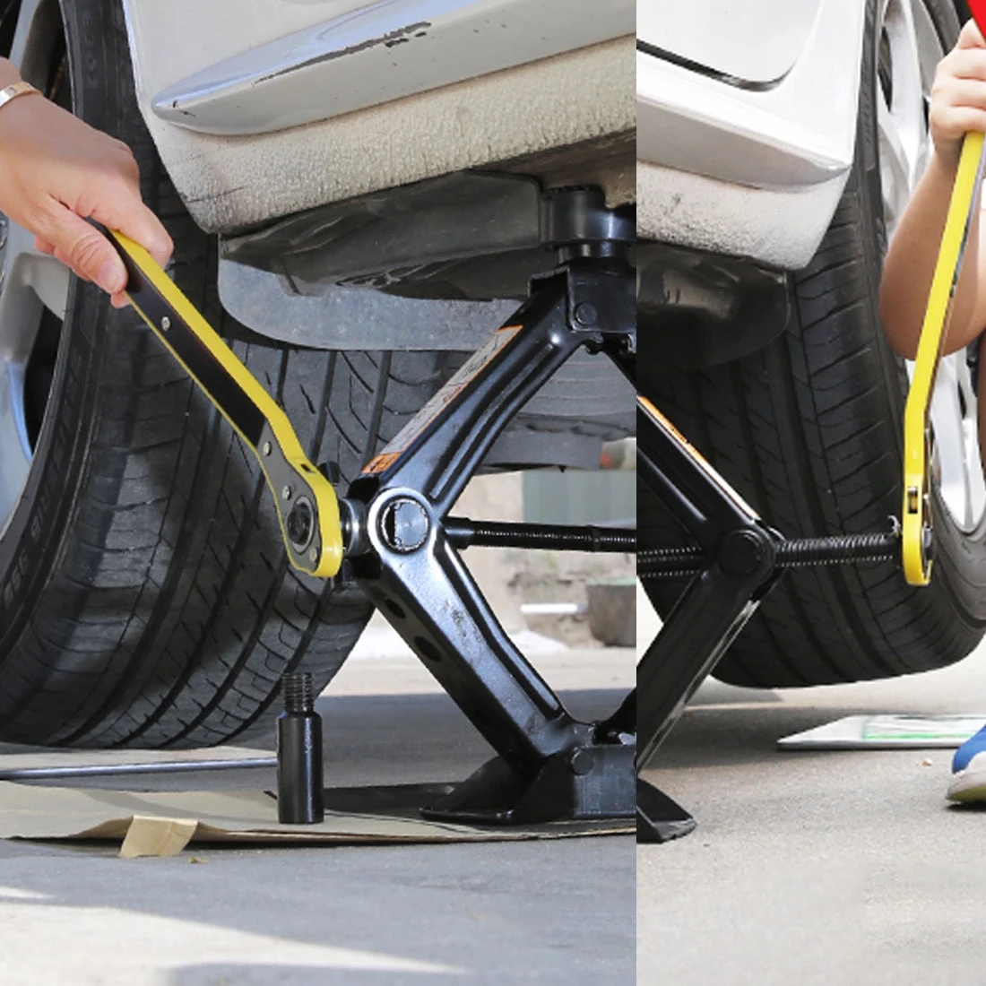 Dropshipping chiave a cricchetto per presa a cricchetto automatica a risparmio di manodopera chiave a forbice per box auto maniglia per capocorda chiave a croce per risparmio di manodopera