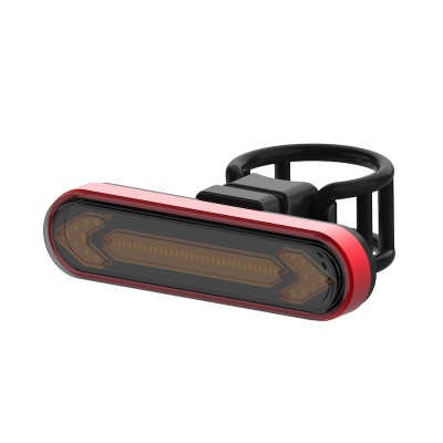 Bicycle Tail Light，LED Wireless Remote Control Steering Light, MTB Mountain Bike Remote Control Safety Warning Lamp: red
