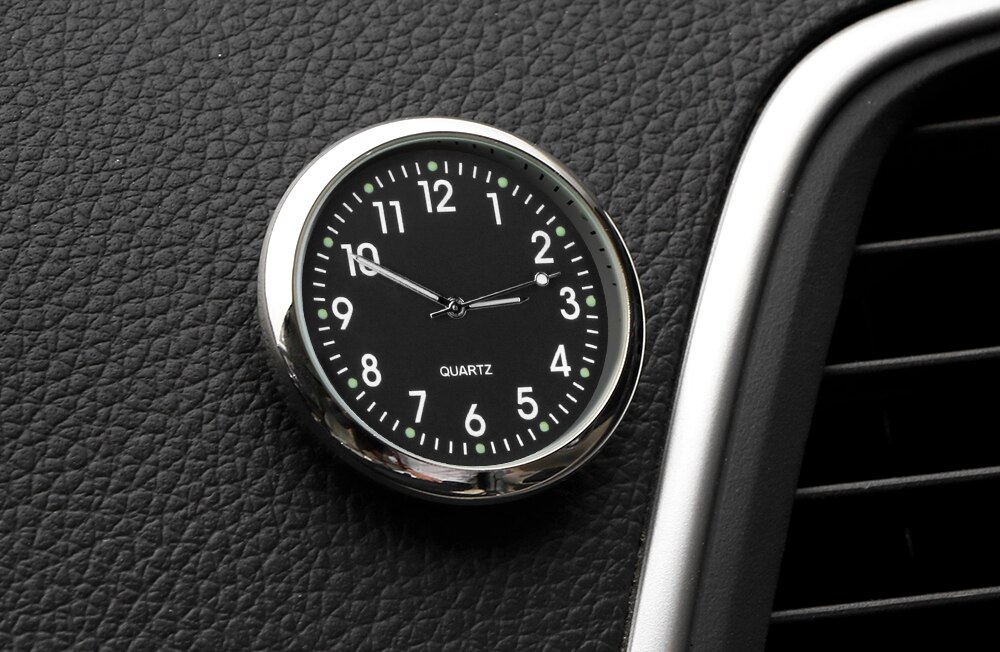 Auto decoratie elektronische meter auto klok uurwerk auto interieur ornament auto sticker horloge interieur in auto accessoires