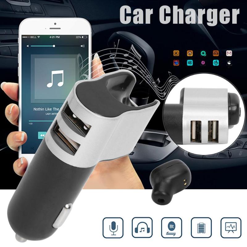 M10 Bluetooth 4.2 A2DP MP3 Player FM Transmitter Dual USB Ports Car Charger