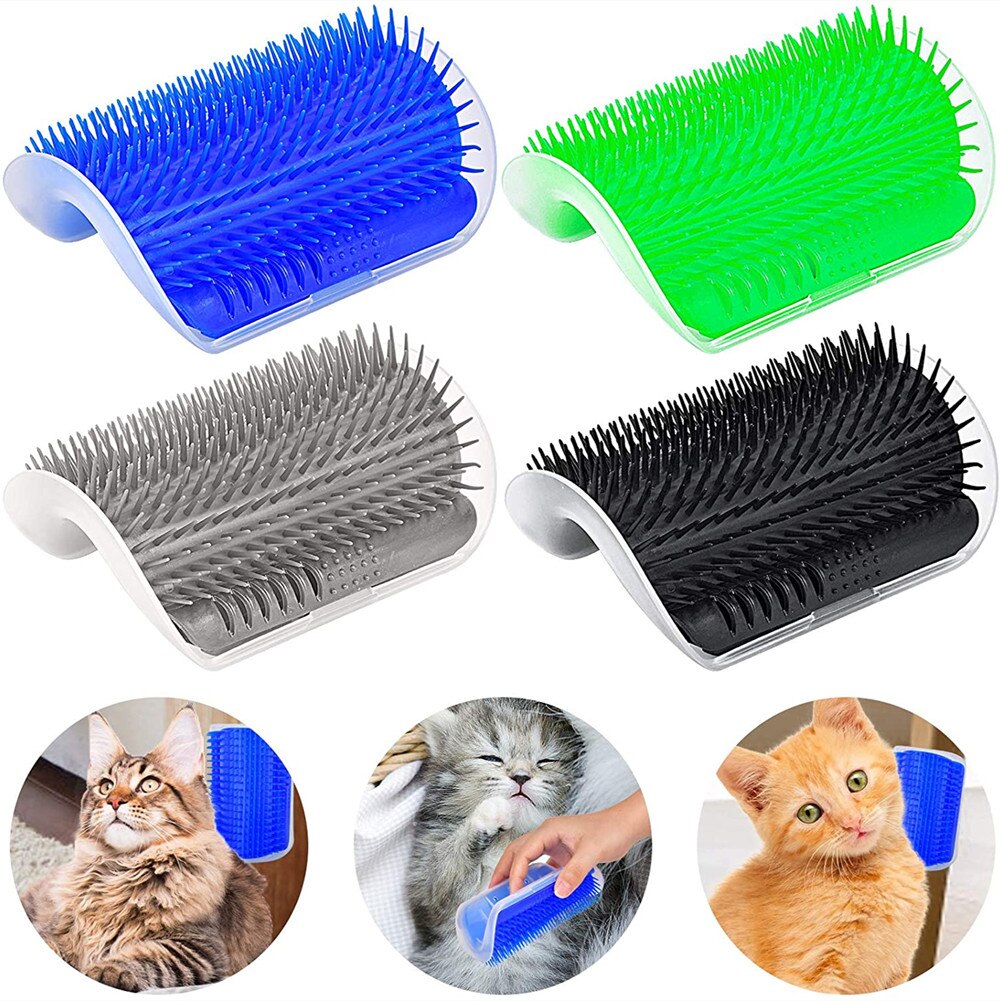 Kat Zelf Groomer Kam Borstel Pet Wrijven Gezicht Kietelen Massage Apparaat Met Catnip Ontharing Kam Voor Kat Hond Pet grooming Supplies