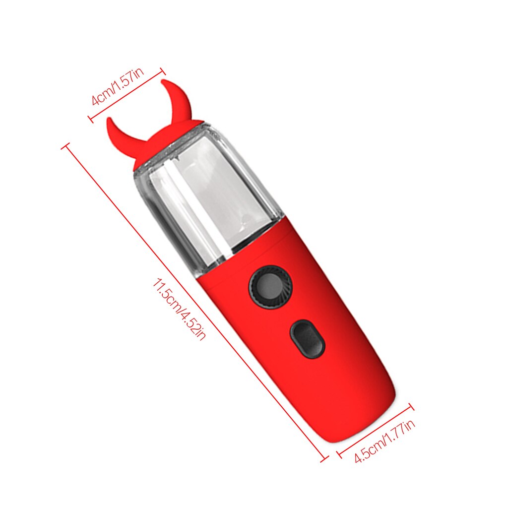 Portable USB Face Humidifier Vibration Atomization Facial Steamer 30ml Spray Water Mist Diffuser Mini Handheld Face Humidifier