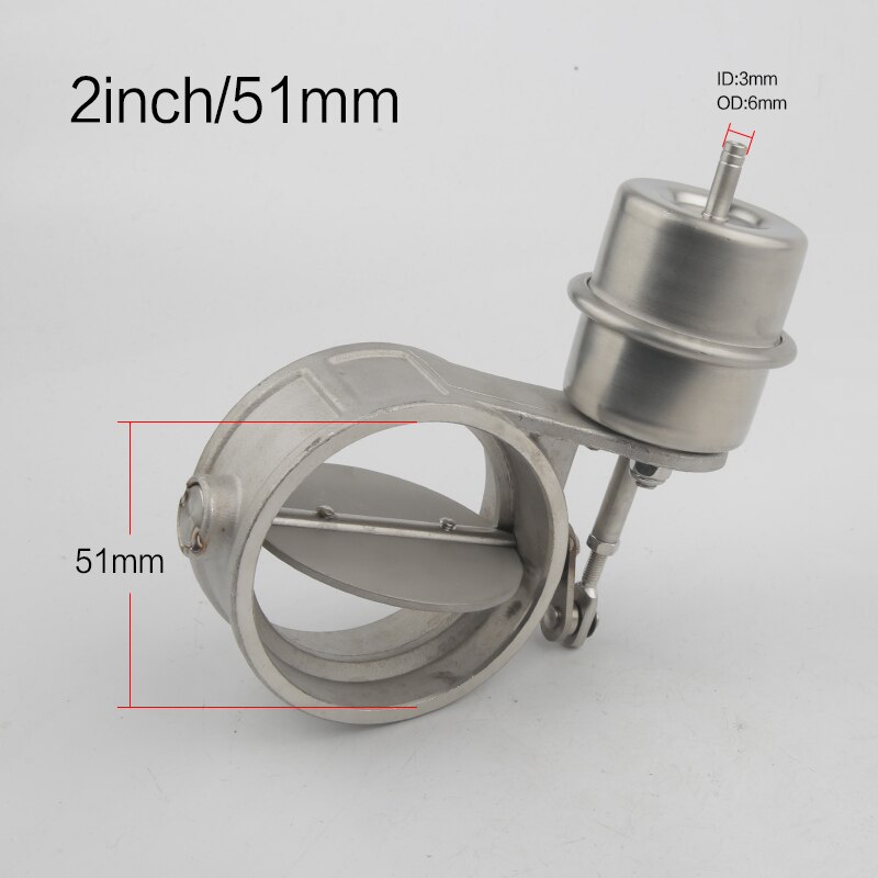 Vacuum Activated Exhaust Cutout 2&#39;&#39; 51MM Open Style Pressure: about 1 BAR For FORD MONDEO TDCi: Default Title