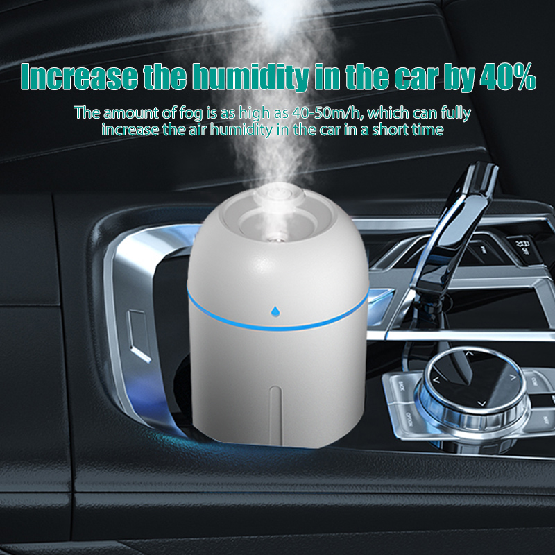 330ML Mini Portable Ultrasonic Air Humidifier Aroma Essential Oil Diffuser USB Mist Maker Aromatherapy Humidifiers for Home