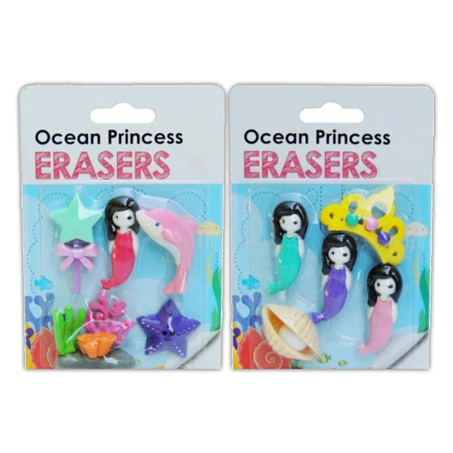 2 dozen/Veel Oceaan Prinses Gum Bevredigende Kids Droom om Eigen Delicate School Gum met Mermaid Gum voor Zee queen Speelgoed