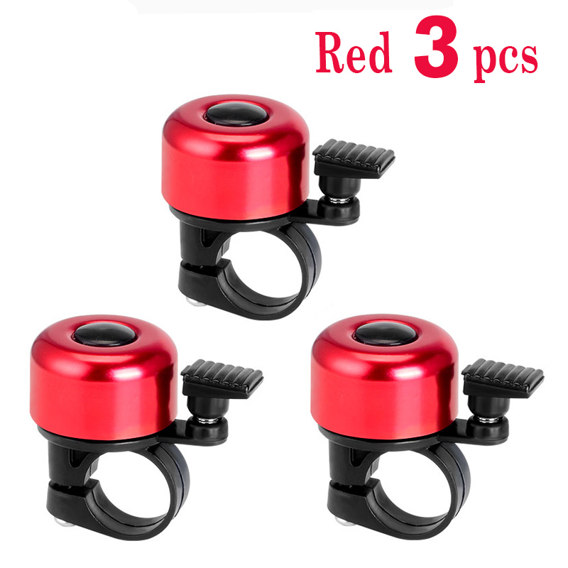 1~3 pezzi campanello per bicicletta in lega di alluminio MTB anello per clacson allarme sonoro di sicurezza manubrio allarme di avviso ciclismo accessori bici per bambini: verde
