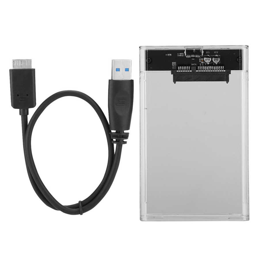 USB 3 0 SATA to 2 5" High Mobile Hard Disk Box ABS Enclosure External Case