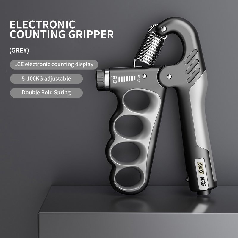Grip Strengthener Gym Training Hand Exerciser Einstellbar 5-100 KG Fitness Unisex Finger Rehabilitation Training Hand Grip pesas: Black