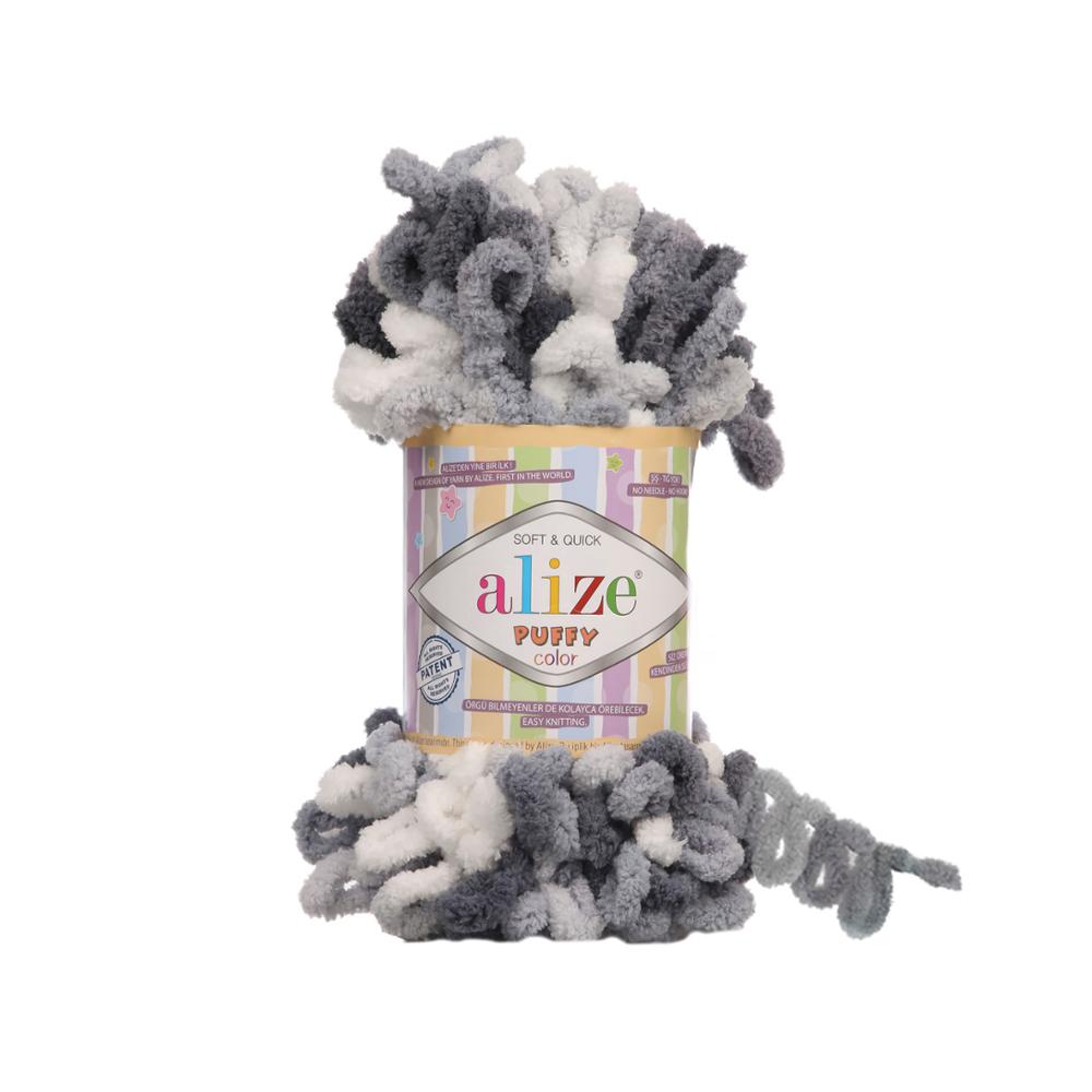 1 stk alize puffy farge garn løkke garn nyhet babygarn mykt og varmt babyteppegarn, fingerstrikk garn 1 nøste 1 x 100 gr-9mt: 5925