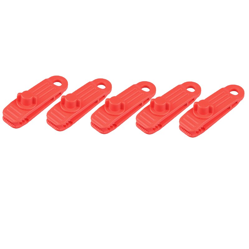 Pinzas para caravana para tienda de caravana, cubierta de remolque de barco, abrazadera a prueba de viento, lona a presión, pinza para tienda de campaña, toldo, accesorios de Camping: 5 pcs Red