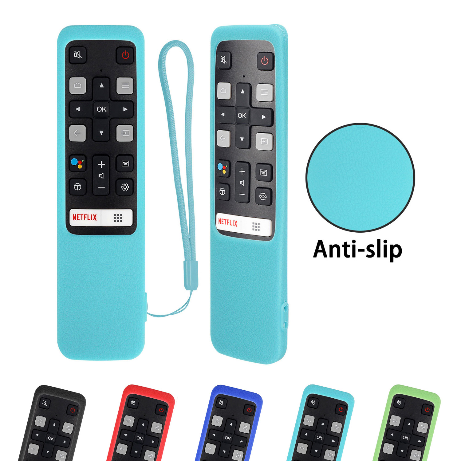 RC802V FNR1 z pilotem przypadkach dla TCL z systemem Android 4K Smart TV Netflix YouTube 49P30FS 65P8S 55C715 49S6800 43S434