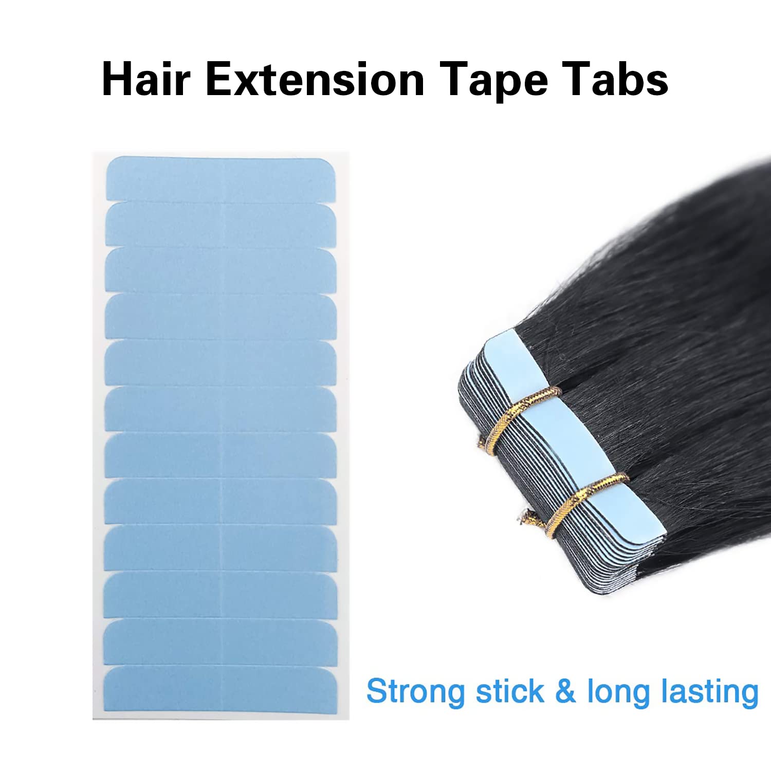60Pieces Hair Extension Tape Tabs Double Sided – Vicedeal