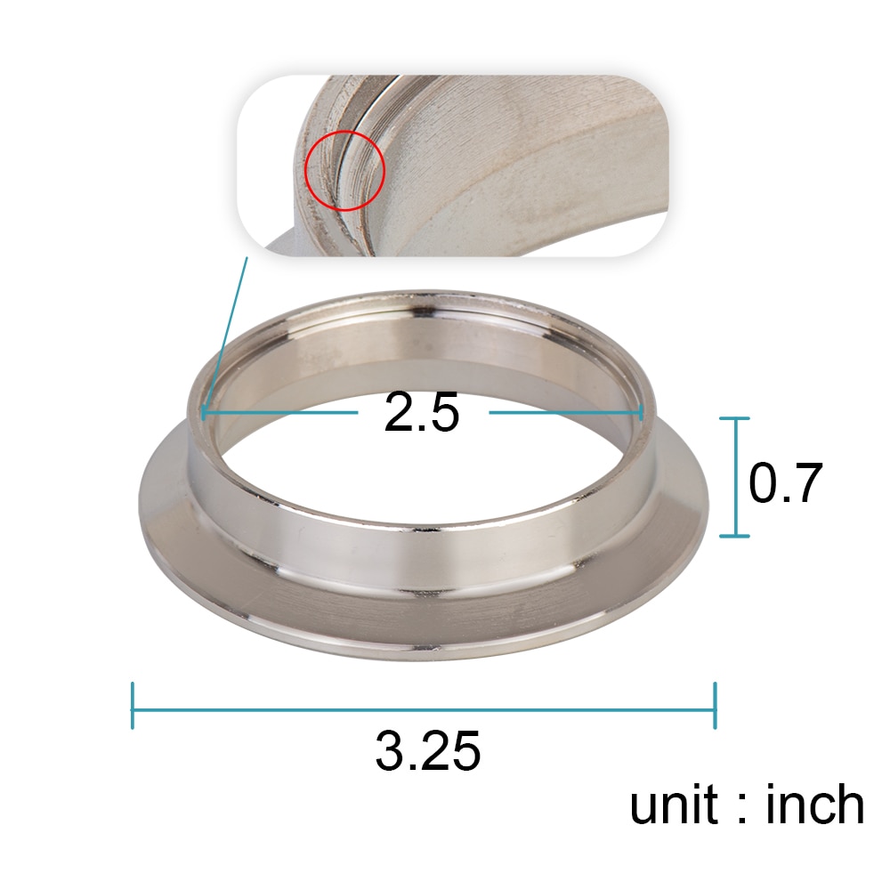 Universal  ss304 2 2.25 2.5 3 3.5 4 v- band klämma 3 tum v-band 4 tum avgasfläns 76mm turbo avgaser vband v klämmor kit