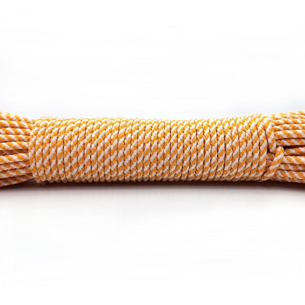 100 metrów 3mm sznur liny spadochron smycz liny do wspinaczka Survival sprzęt bransoletka Paracord maska smycze bransoletka Paracord: 15 / 25ft(8m)