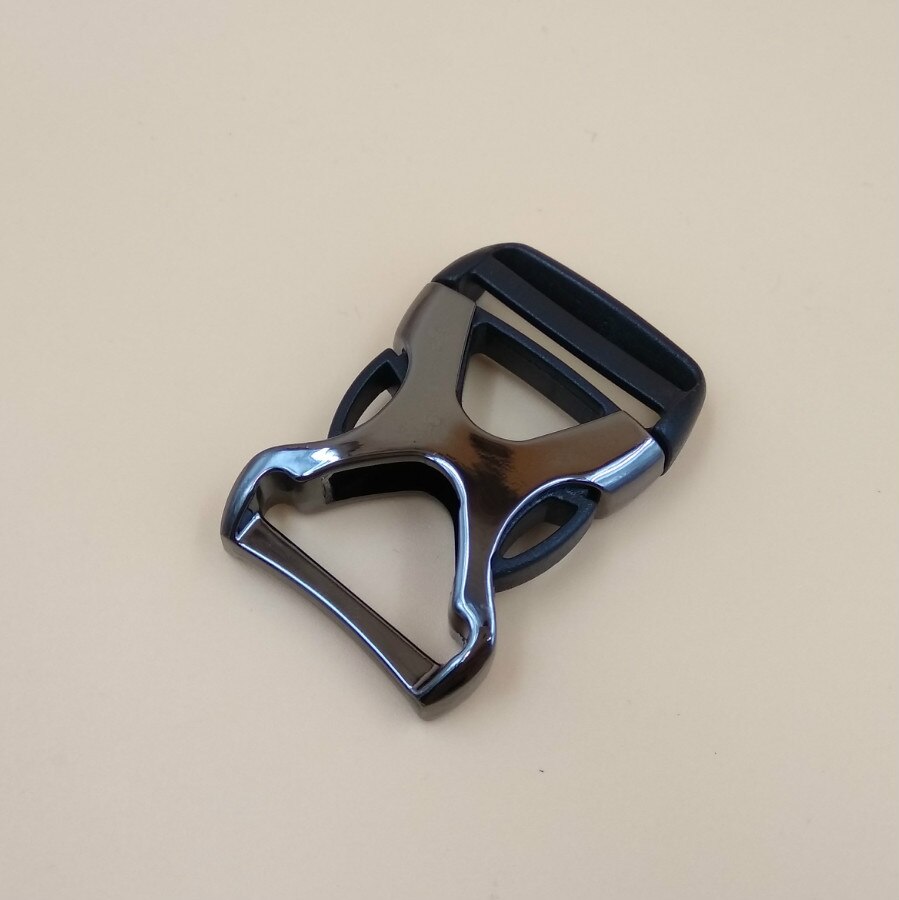 X stil 1 " til 25mm webbing rød polert sølv pistol metall sideutløser 1/2 metall plastspenner 5 deler gjør-det-selv-vesker tilbehør: Pistolmetall