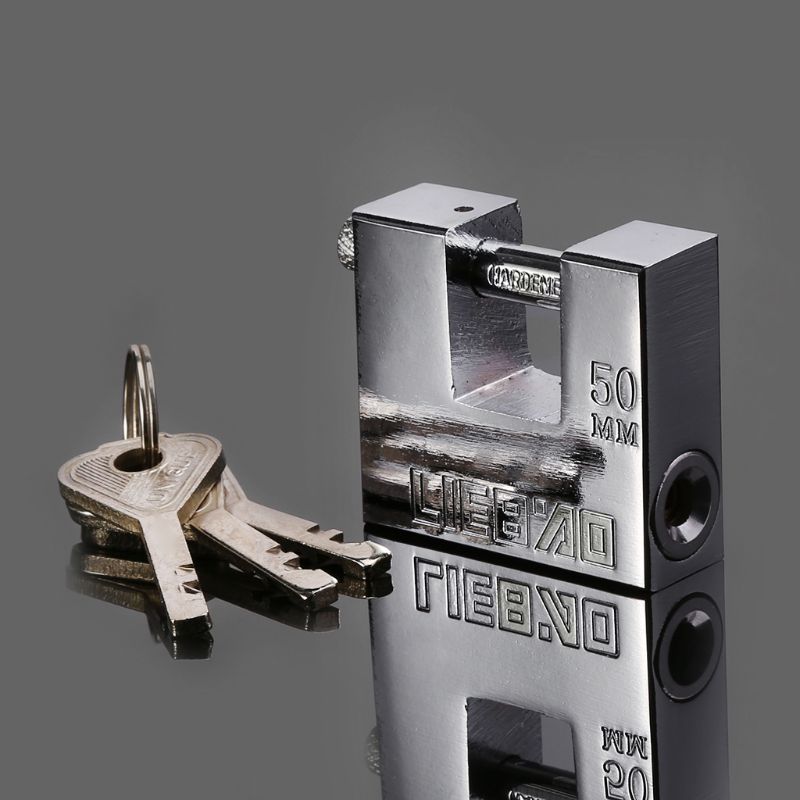 Stainless Steel Burglar Padlock Security Safety Lock Antique Horizontal Opening