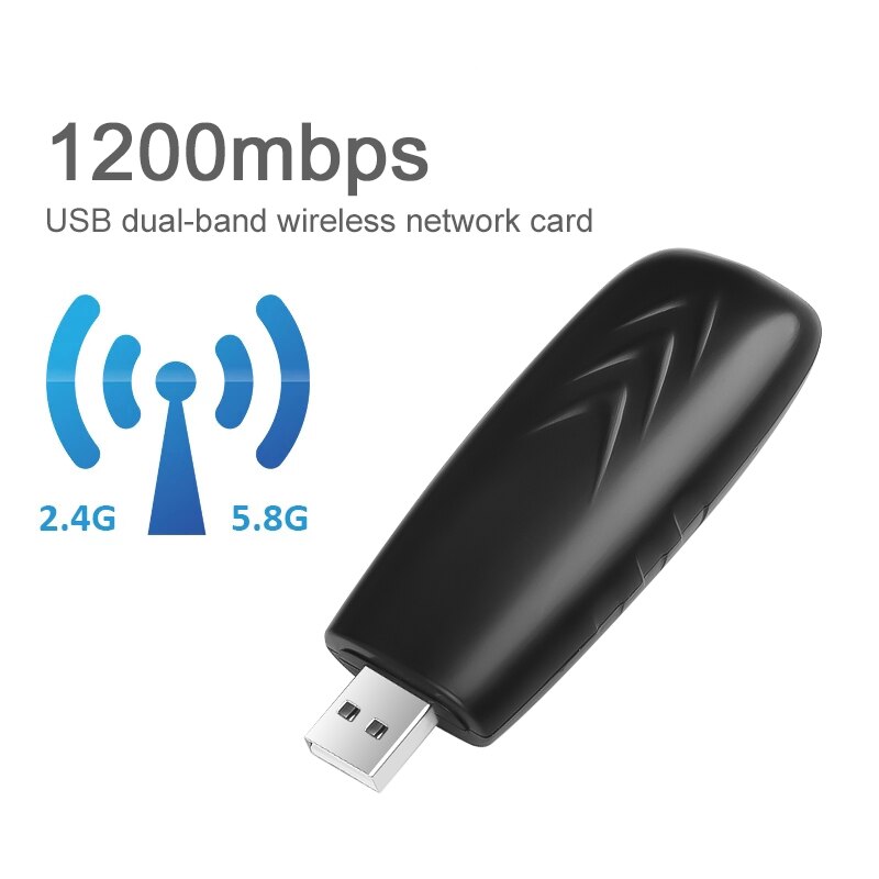 USB 3.0 1200Mbps Wifi Adapter Dual Band 5GHz 2.4Ghz 802.11AC RTL8812BU Wifi Antenna Dongle Network Card For Laptop Desktop