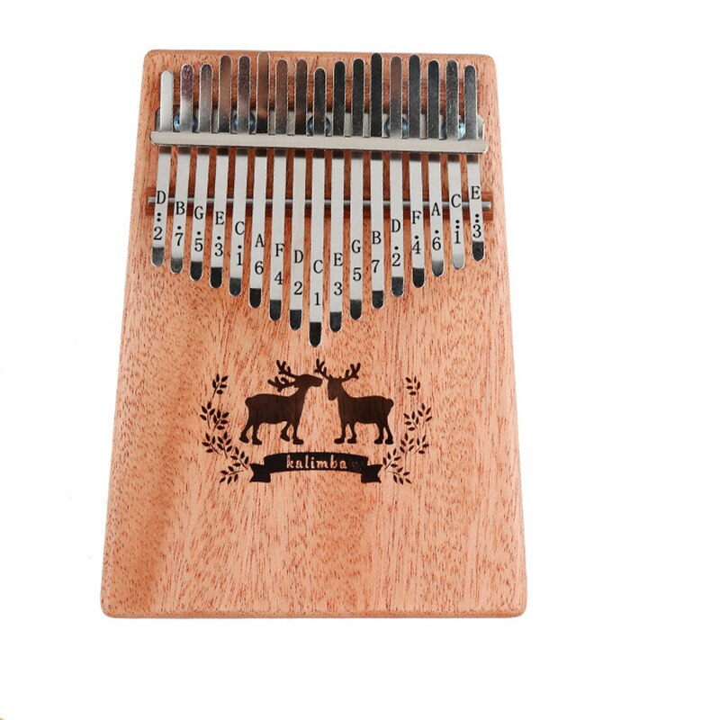 17 tangent kalimba mahogny afrikansk tumme piano finger slagverk mbira naturligt tangentbord musikinstrument marimba massivt trä