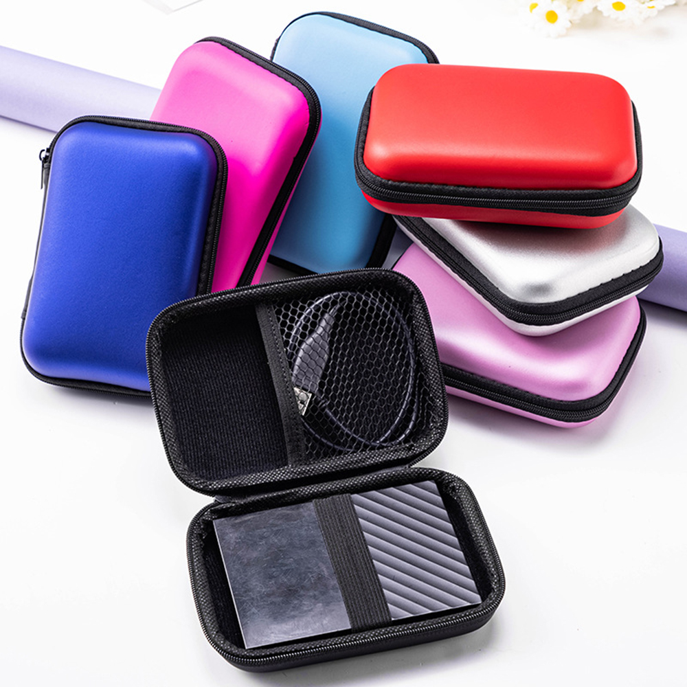 7 Farben erhältlich 2,5 Zoll HDD Kasten Tasche Fall Tragbare Festplatten-Tasche Headset-Tasche Multifunktions-Mobil-Energie-Pack Tragbare Tasche