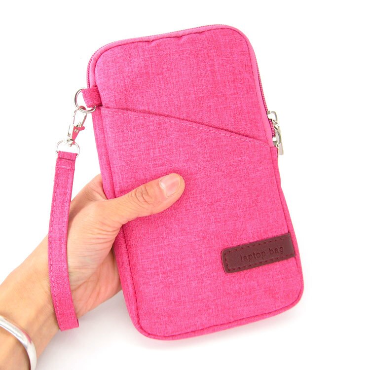 Upslon Laptop Sleeve Bag Voor GPD Pocket WIN 2 WIN2 7 Inch Mini Laptop UMPC Windows 10 Systeem Notebook Tas liner Beschermhoes: rose red