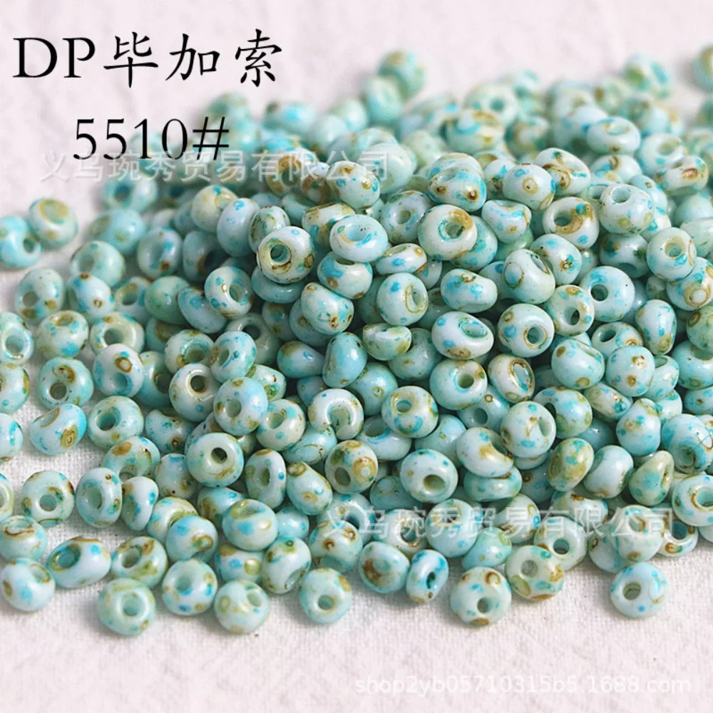 Cuentas de cristal en forma de gota de Picasso de 4mm de , cuentas dispersas hechas a mano, pulsera, collar, material accesorio: De Color fluorescente