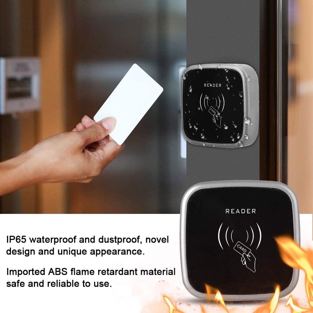 Waterproof Dual Frequency Card Reader Wiegand 26 34 Output Access Control System Slave Reader 125Khz 13.56Mhz RFID Card Reader