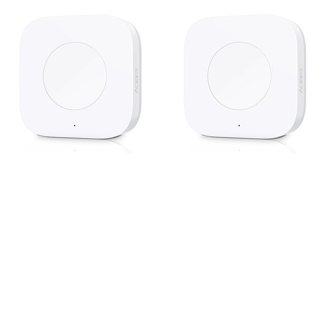 Aqara smart trådløs bryter nøkkel innebygd gyro multifunksjonell fjernkontroll zigbee wifi bryter for xiaomi mijia smart hjem: Uten gyro 2 stk