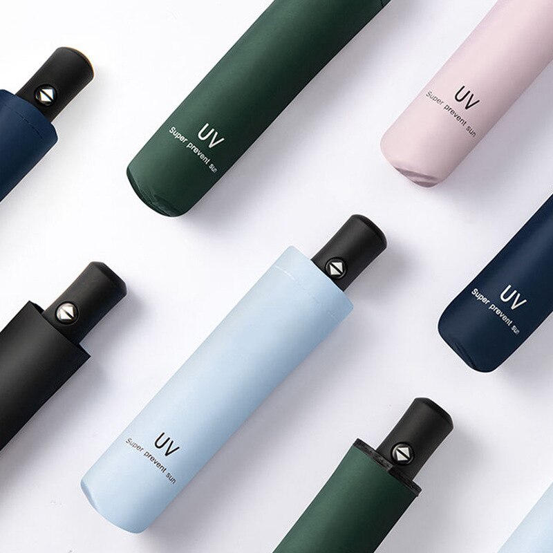 Small Mini Umbrella with Case Light Compact Perfect for Travel Lightweight Portable Parasol Outdoor Sun&Rain Umbrellas