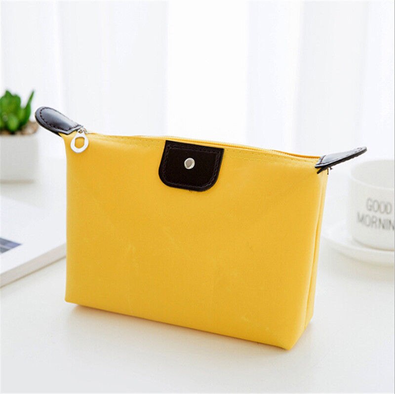 Frauen Reise Toilettartikel Kosmetik tasche tasche Clutch Handtasche Geldbörsen Fall Kosmetik Tasche für Kosmetik Make-Up Tasche Veranstalter: Yellow