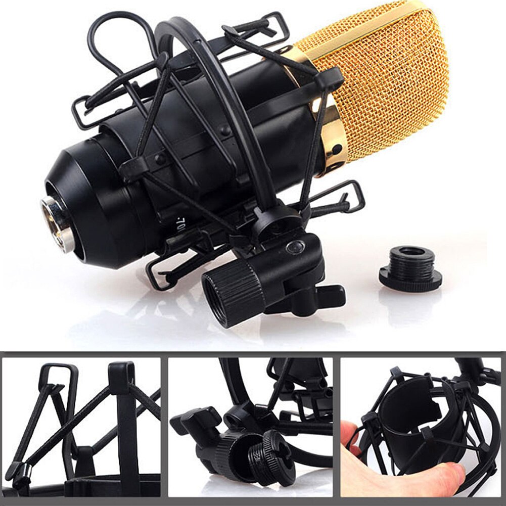 Condenser Broadcast Adjustable Studio Recording Locking Knob Spider Computer Reduce Noise Microphone Shock Mount
