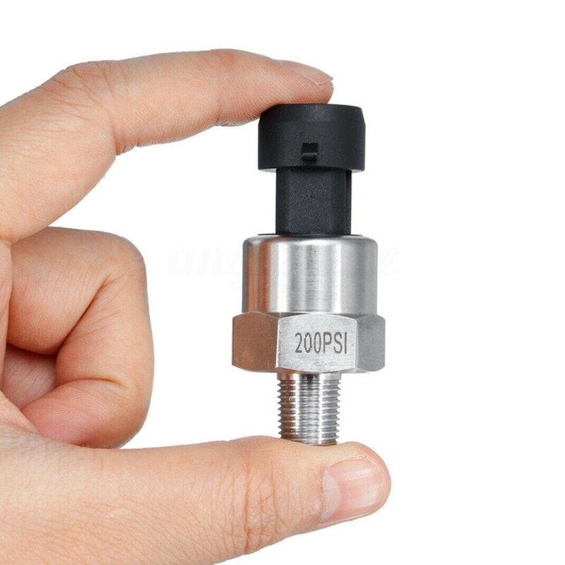 1/8 NPT Thread Stainless Steel Pressure Transducer Sender Sensor Gas Oil Pressure Transmitter 200PSI