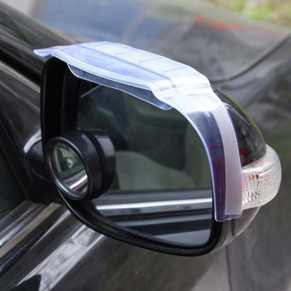 1 par de espejos retrovisores laterales de plástico Universal, parasol, tablero protector contra la lluvia para coche