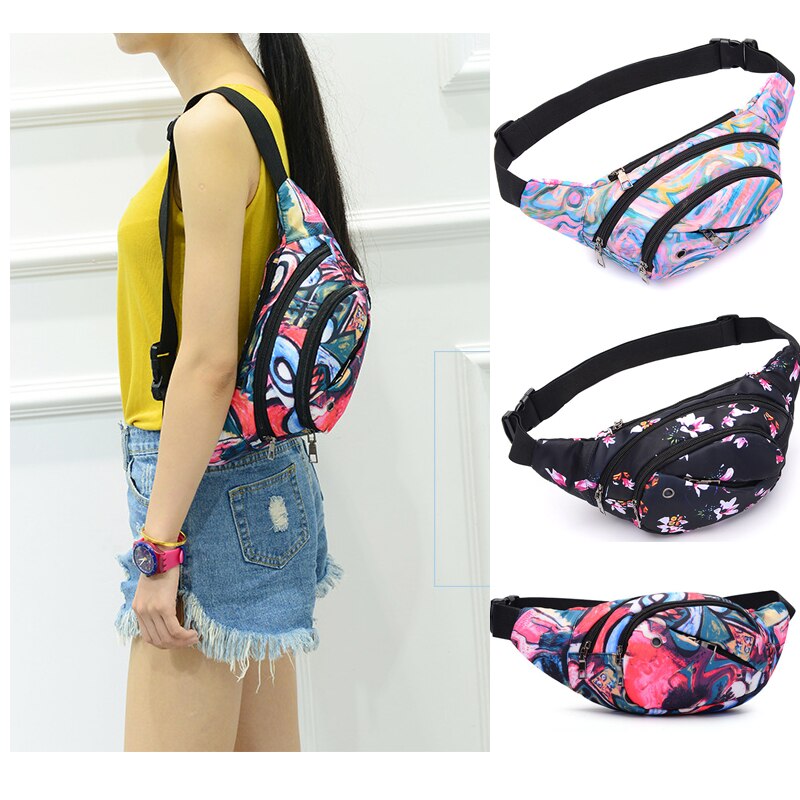 Women Waist-Pack Funny-Bag Belt-Pouch Banana kidney Waterproof Sport bum Pockets sac banane