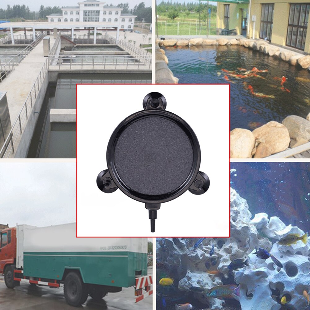 Hydroponic Aerator Supplies Pond Round Stone Air Bubble Disk Aquarium Fish Tank Plate Suction Cup Oxygen Diffuser Accessories