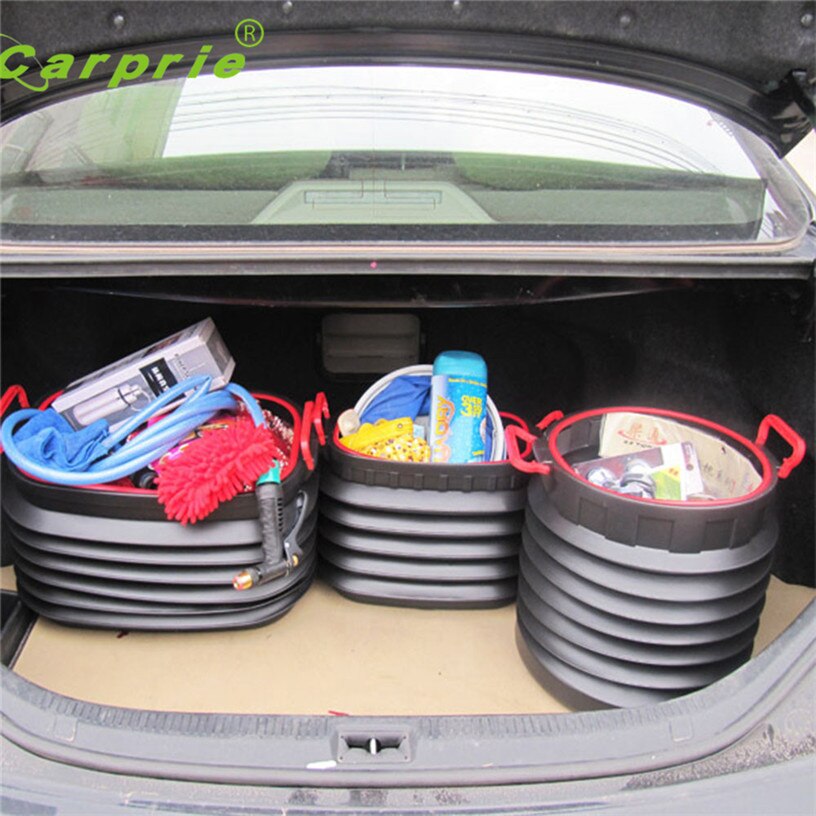 18L Car Trunk Foldable Rubbish Container Portable Plastic Water Barrel Organizer Box Jul 28
