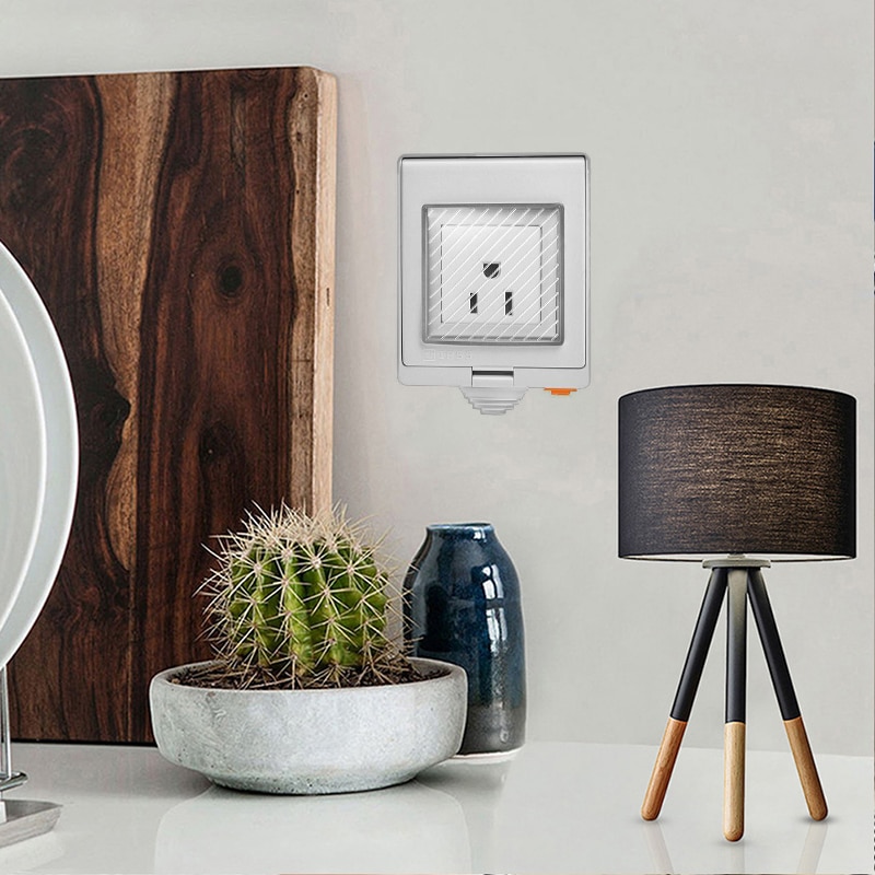 SONOFF S55 Wi-Fi Smart IP55 prise de étanche pour Android IOS pour Google Wifi commutateur maison interrupteur mural automatisation intelligente