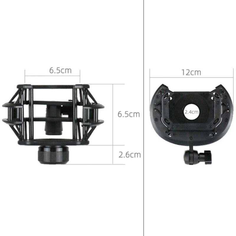 Recording Microphone Shock Mount Clip Holder Shockproof Stand