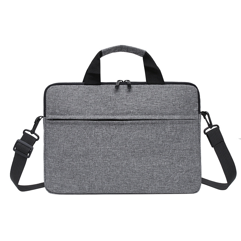 Laptop Carrying Case fits for 13-15-Inch Laptop and Tablet Shoulder Strap Durable Water-Repellent Fabric Business Casual School: 13" / Beige