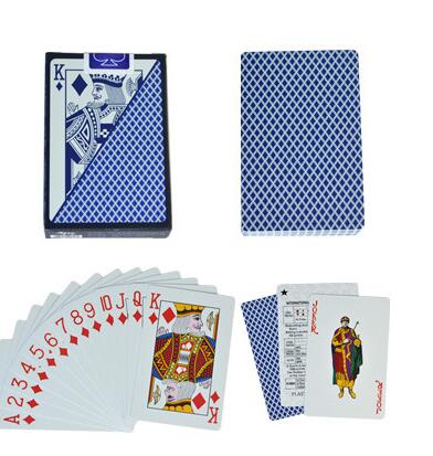 Carte da gioco in PVC impermeabile e solitario poker solitario black jack carte da gioco in plastica poker gioco da tavolo carta da gioco regalo creativo: 6688 blue pvc