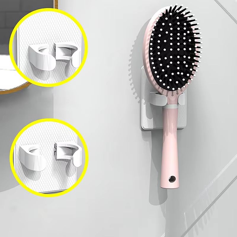 Comb Holder Bathroom Wall Hanging Comb Storage Rack Hair Clip Organizer Air Cushion Comb Holder Plastic Comb Rack