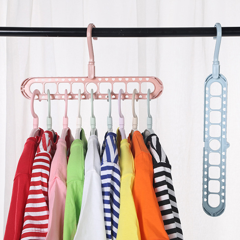Home Magic Multi-port Support hangers for Clothes Drying Rack Multifunction Plastic Clothes rack drying hanger Storage Hangers