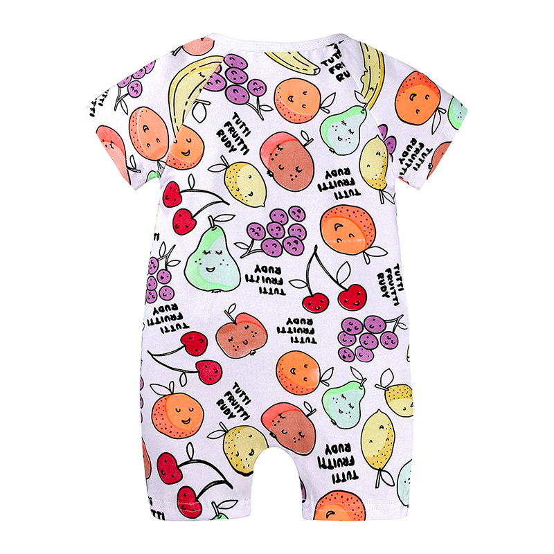 Kids Tales Brand summer Baby Romper short Sleeves Cotton Baby Pajamas fruit Printed Newborn Baby Girls Boys Clothes PQ194