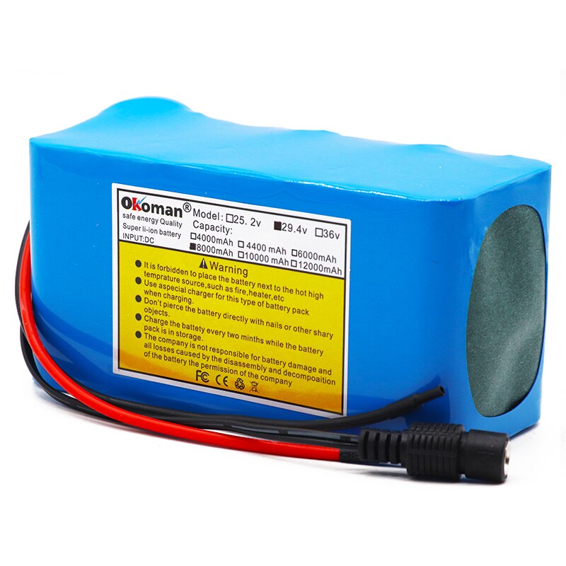 Batterie Lithium-ion 7S2P 25.2V 4Ah Pour équipement électrique