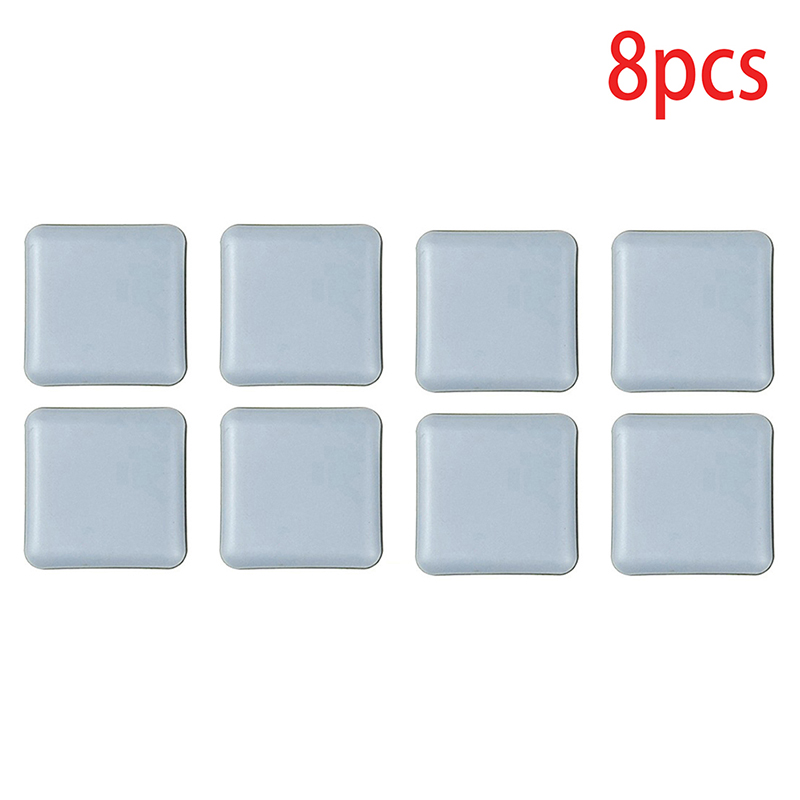 Furniture Legs Slider Pads Self-Adhesive Anti-abrasion Floor Protector Easy Move Heavy Table Sofa Glides Mat Home Supplies: 8pcs-Square-40x40mm