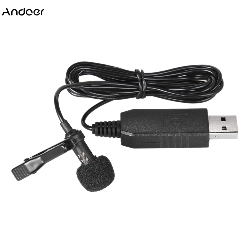 150cm Portable Mini USB Mic Microphone Clip-on Omni-Directional Stereo USB Microphone Mic for PC Computer Universal