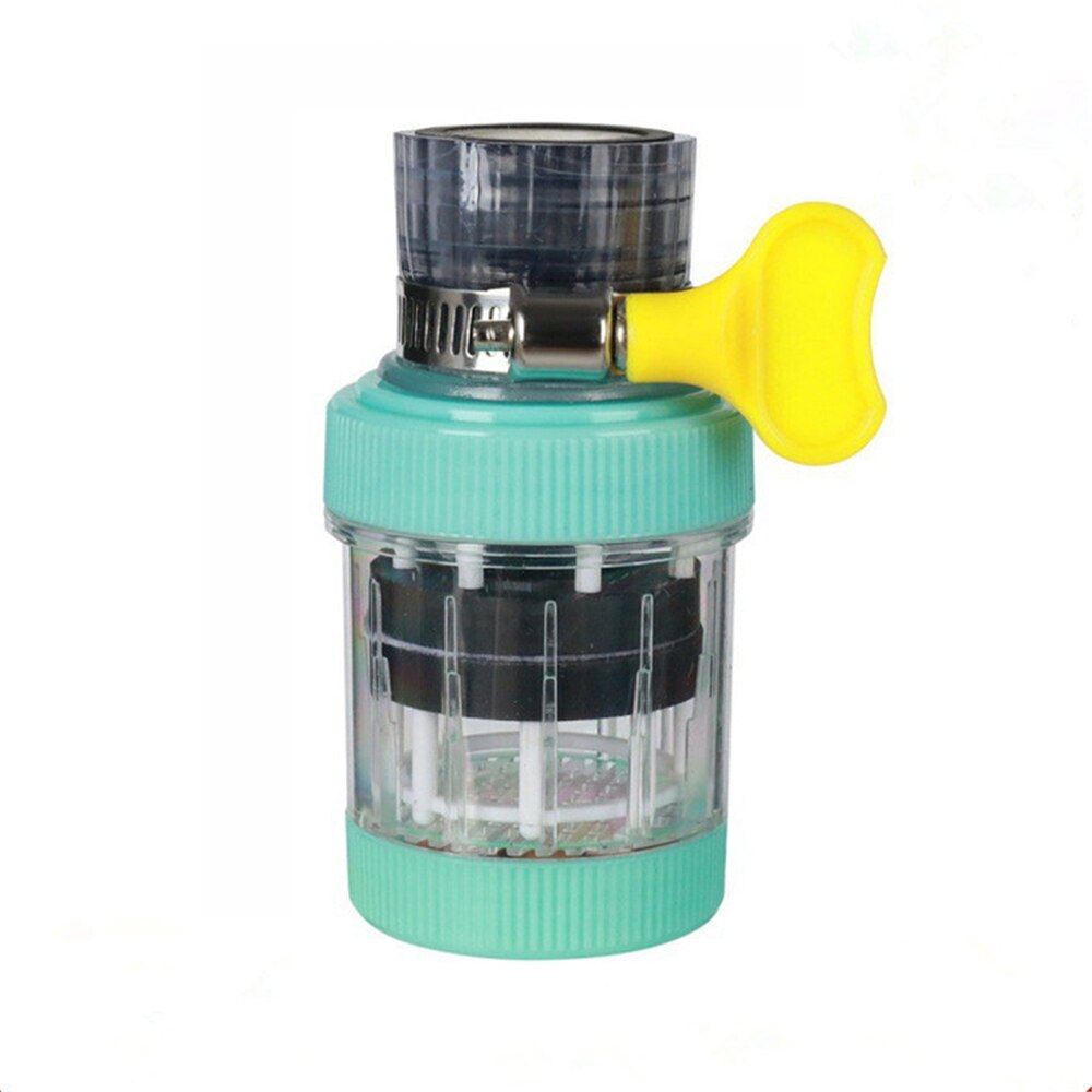 Shower Head Nozzle Filter Faucet Filter Water Saving Bubbler Activated Carbon Filter Universal Kitchen Faucet 5 Layer Purifier: C