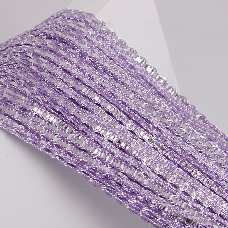Rideau à cordes argenté avec pompon brillant, 100x200cm, diviseur de salon à la , décoration de mariage pour la maison, rideau de cuisine: 05
