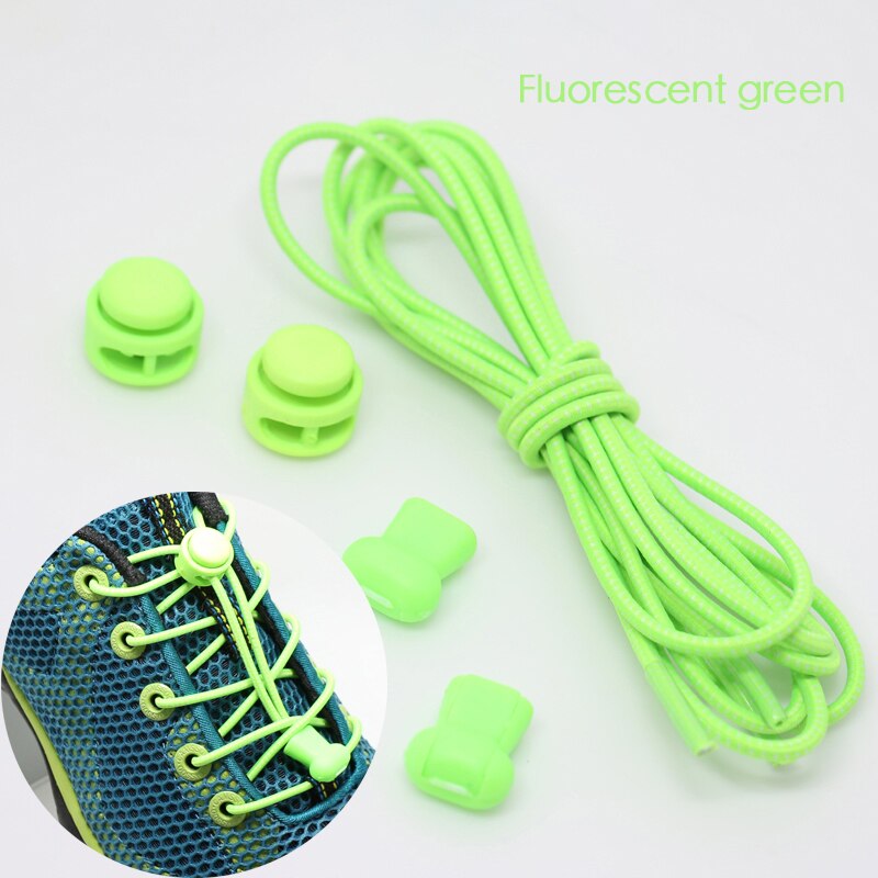1 para sportowe elastyczne sznurowadła buty bez sznurówek sznurowadła dla dzieci dla dorosłych leniwe sznurowadła akcesoria do obuwia lacety elastique chaussure: Green
