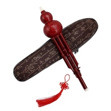 Muspor kinesisk traditionel hulusi græskar cucurbit fløjte c/bb etnisk musikalsk træblæseinstrument til begyndere