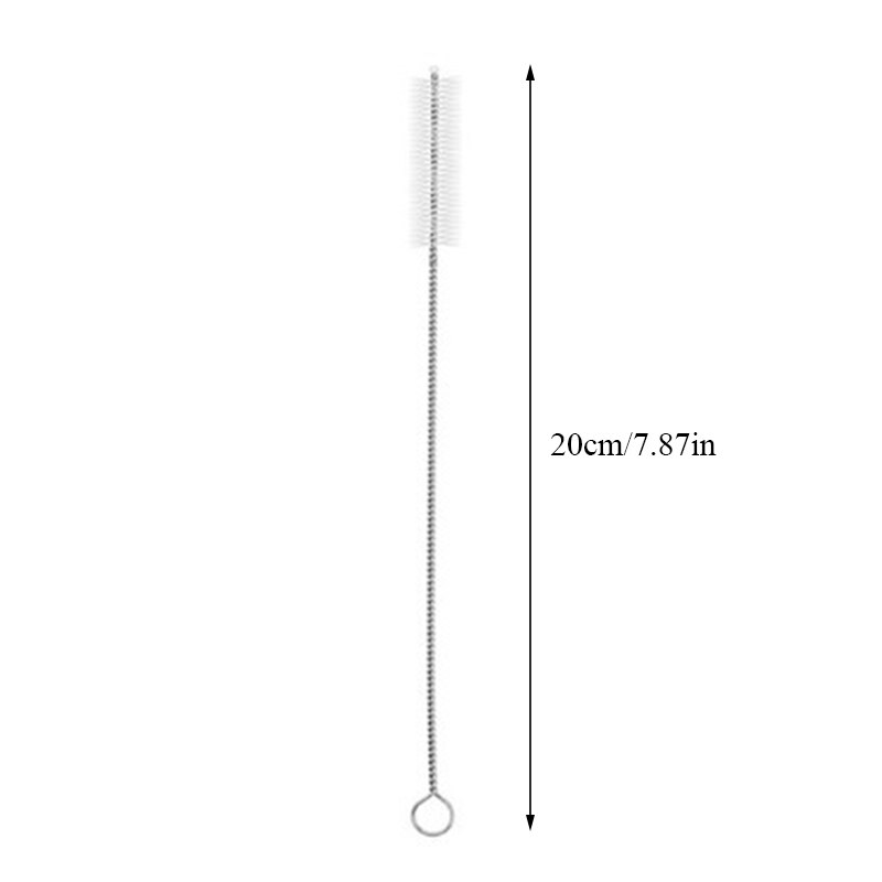 Metal Reusable 304 Stainless Steel Straws Straight Bent Drinking Straw With Case Cleaning Brush Set Party Bar Accessory